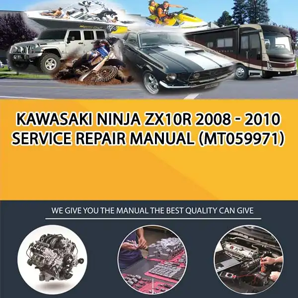 Kawasaki Ninja Zx10R 2008 - 2010 Service Repair Manual (MT059971)