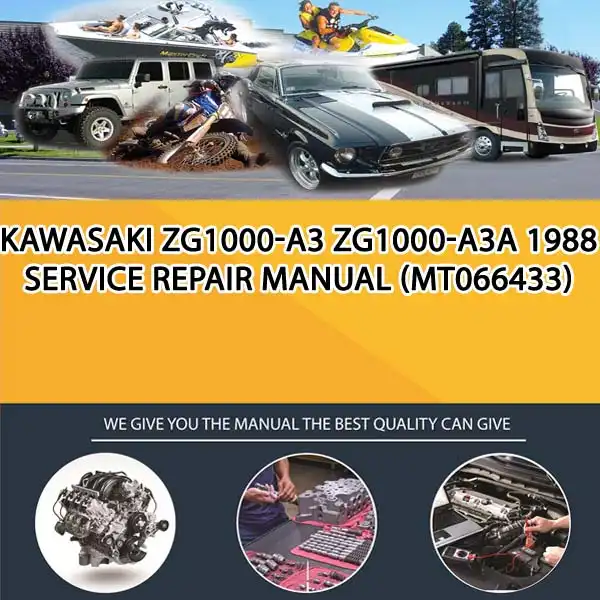 Kawasaki Zg1000-A3 Zg1000-A3A 1988 Service Repair Manual (MT066433)