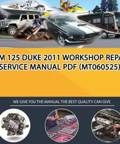 Ktm 125 Duke 2011 Workshop Repair Service Manual Pdf (MT060525)