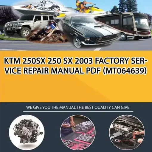 Ktm 250Sx 250 Sx 2003 Factory Service Repair Manual Pdf (MT064639)