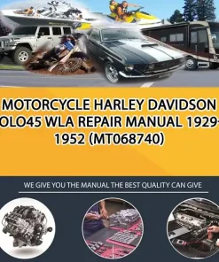 Motorcycle Harley Davidson Solo45 Wla Repair Manual 1929-1952 (MT068740)