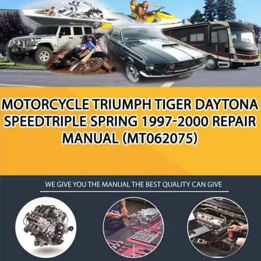 Motorcycle Triumph Tiger Daytona Speedtriple Spring 1997-2000 Repair Manual (MT062075)