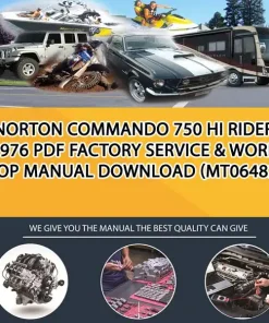 Norton Commando 750 Hi Rider 1976 Pdf Factory Service & Work Shop Manual Download (MT064829)