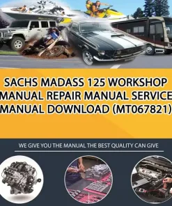 Sachs Madass 125 Workshop Manual Repair Manual Service Manual Download (MT067821)