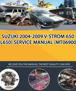 Suzuki 2004-2009 V-Strom 650 (Dl650) Service Manual (MT069001)