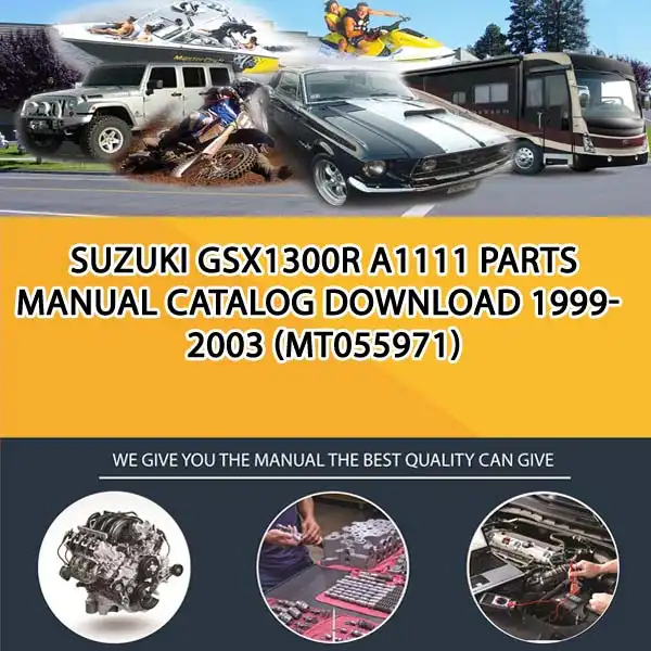 Suzuki Gsx1300R A1111 Parts Manual Catalog Download 1999-2003 (MT055971)