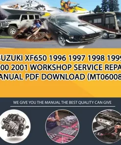 Suzuki Xf650 1996 1997 1998 1999 2000 2001 Workshop Service Repair Manual Pdf Download (MT060089)