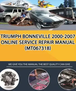 Triumph Bonneville 2000-2007 Online Service Repair Manual (MT067318)