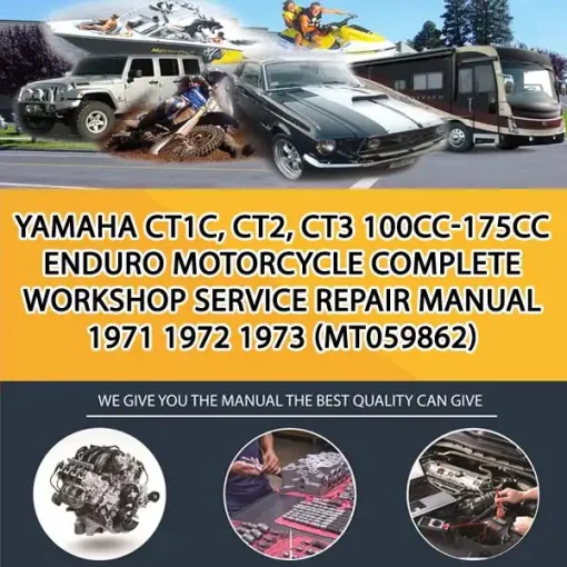 Yamaha Ct1C, Ct2, Ct3 100Cc-175Cc Enduro Motorcycle Complete Workshop Service Repair Manual 1971 1972 1973 (MT059862)