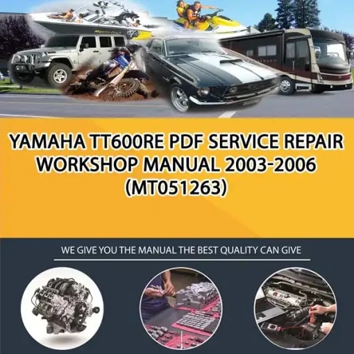 Yamaha Tt600Re Pdf Service Repair Workshop Manual 2003-2006 (MT051263)