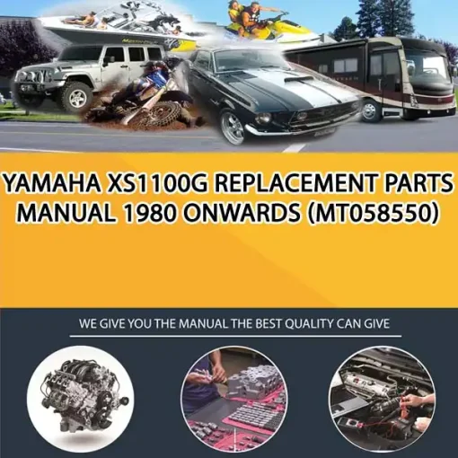 Yamaha Xs1100G Replacement Parts Manual 1980 Onwards (MT058550)