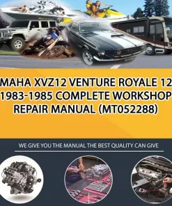 Yamaha Xvz12 Venture Royale 1200 1983-1985 Complete Workshop Repair Manual (MT052288)