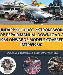 Zundapp 50-100Cc 2 Stroke Workshop Repair Manual Download All 1966 Onwards Models Covered (MT065986)