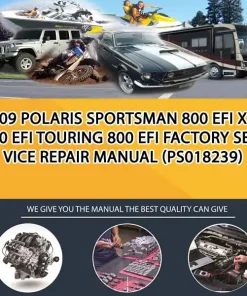 009 Polaris Sportsman 800 Efi X2 800 Efi Touring 800 Efi Factory Service Repair Manual (PS018239)