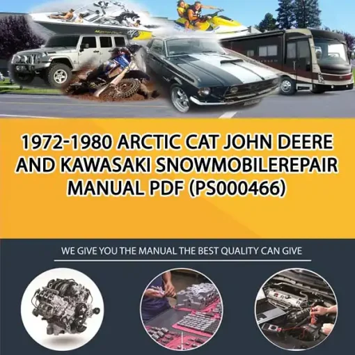 1972-1980 Arctic Cat John Deere And Kawasaki Snowmobilerepair Manual Pdf (PS000466)