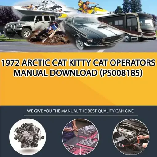1972 Arctic Cat Kitty Cat Operators Manual Download (PS008185)