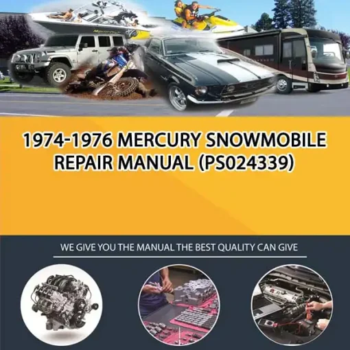 1974-1976 Mercury Snowmobile Repair Manual (PS024339)