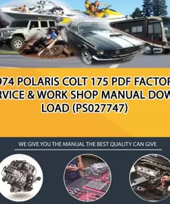 1974 Polaris Colt 175 Pdf Factory Service & Work Shop Manual Download (PS027747)