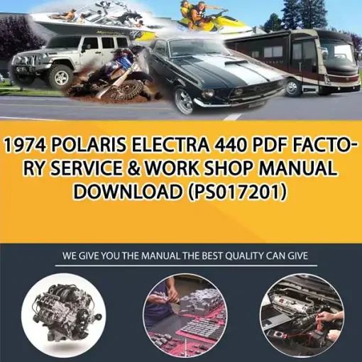 1974 Polaris Electra 440 Pdf Factory Service & Work Shop Manual Download (PS017201)