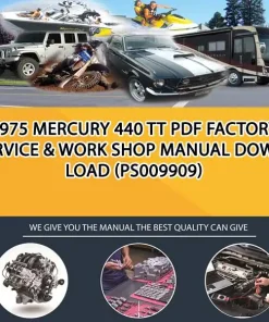1975 Mercury 440 TT Pdf Factory Service & Work Shop Manual Download (PS009909)