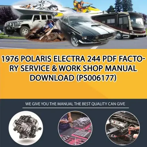 1976 Polaris Electra 244 Pdf Factory Service & Work Shop Manual Download (PS006177)