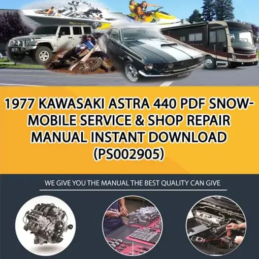 1977 Kawasaki Astra 440 Pdf Snowmobile Service & Shop Repair Manual Instant Download (PS002905)