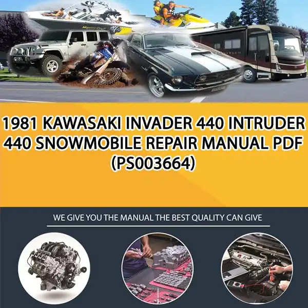 1981 Kawasaki Invader 440 Intruder 440 Snowmobile Repair Manual Pdf (PS003664)