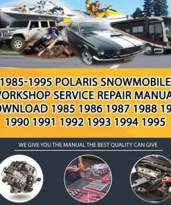 1985-1995 Polaris Snowmobile Workshop Service Repair Manual Download 1985 1986 1987 1988 1989 1990 1991 1992 1993 1994 1995 (PS001229)