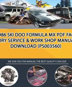 1986 Ski Doo Formula Mx Pdf Factory Service & Work Shop Manual Download (PS003560)