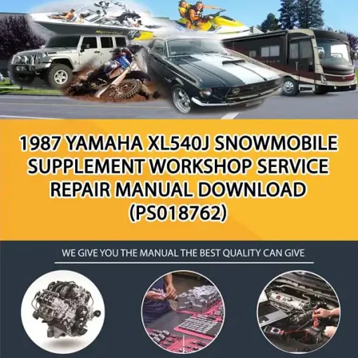 1987 Yamaha Xl540J Snowmobile Supplement Workshop Service Repair Manual Download (PS018762)