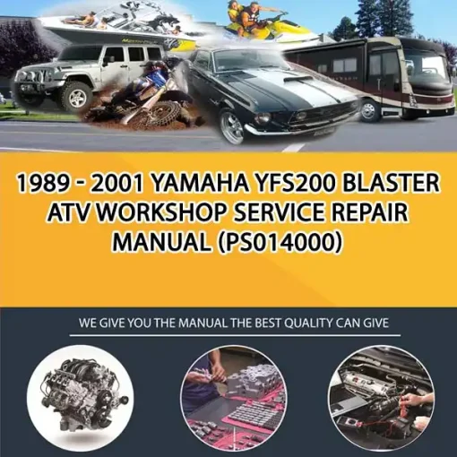 1989 - 2001 Yamaha Yfs200 Blaster Atv Workshop Service Repair Manual (PS014000)
