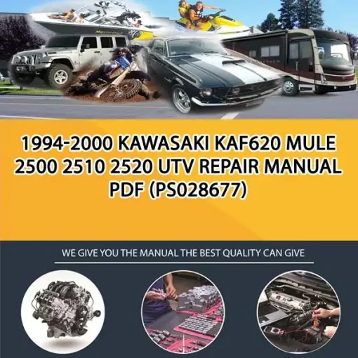 1994-2000 Kawasaki Kaf620 Mule 2500 2510 2520 Utv Repair Manual Pdf (PS028677)