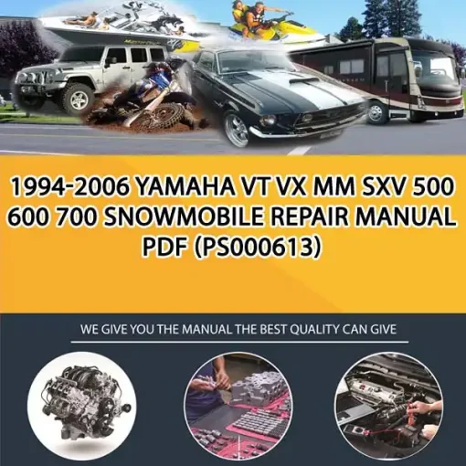 1994-2006 Yamaha Vt Vx Mm Sxv 500 600 700 Snowmobile Repair Manual Pdf (PS000613)