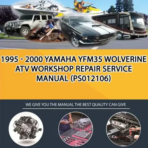 1995 - 2000 Yamaha Yfm35 Wolverine Atv Workshop Repair Service Manual (PS012106)