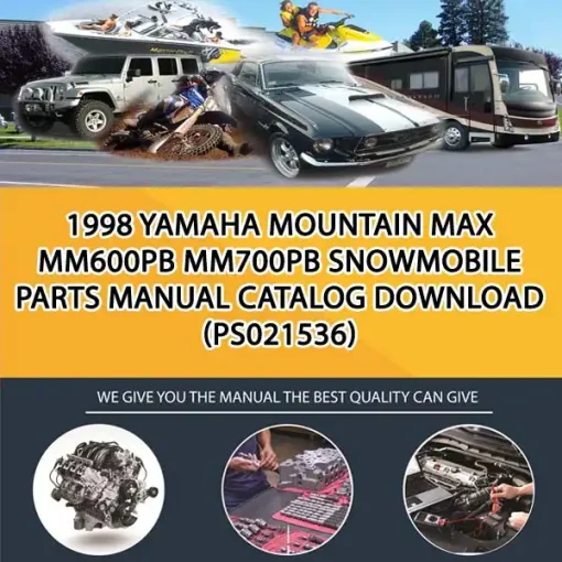 1998 Yamaha Mountain Max Mm600Pb Mm700Pb Snowmobile Parts Manual Catalog Download (PS021536)