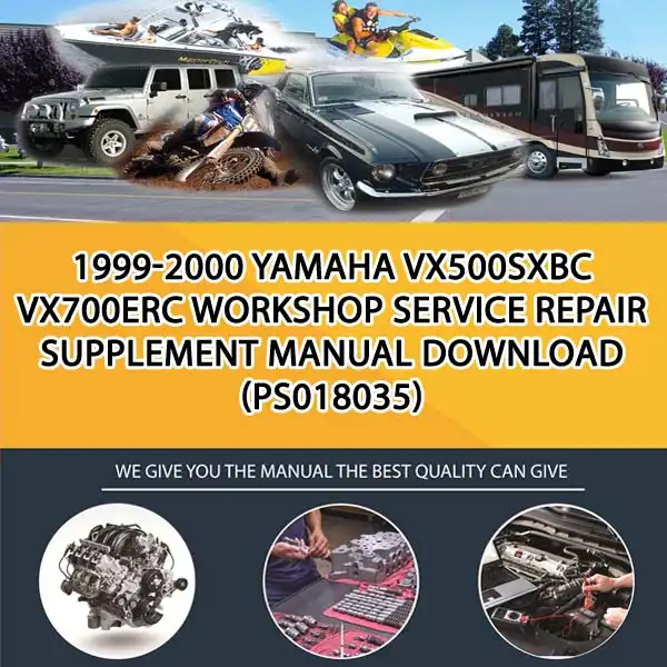 1999-2000 Yamaha Vx500Sxbc Vx700Erc Workshop Service Repair Supplement Manual Download (PS018035)