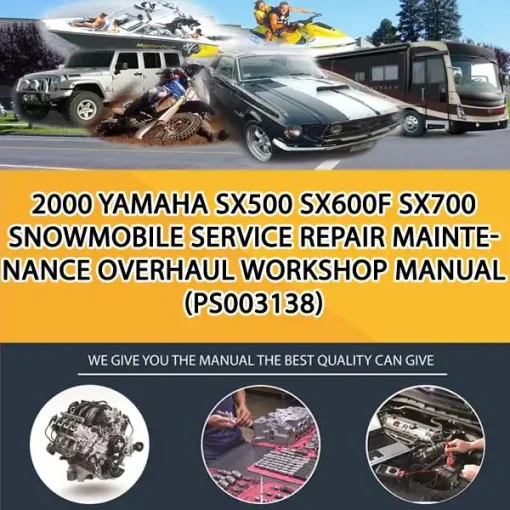 2000 Yamaha Sx500 Sx600F Sx700 Snowmobile Service Repair Maintenance Overhaul Workshop Manual (PS003138)