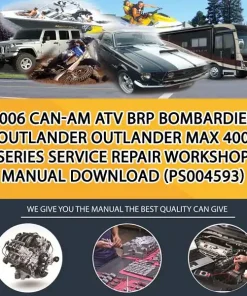 2006 Can-Am Atv Brp Bombardier Outlander Outlander Max 400 Series Service Repair Workshop Manual Download (PS004593)