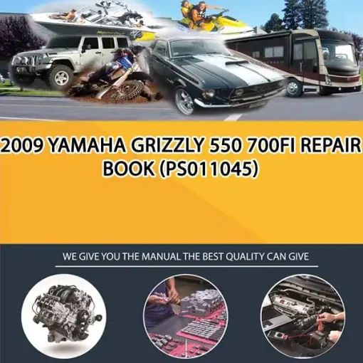 2009 Yamaha Grizzly 550 700Fi Repair Book (PS011045)