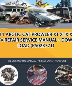 2011 Arctic Cat Prowler Xt Xtx Xtz Utv Repair Service Manual - Download (PS023771)