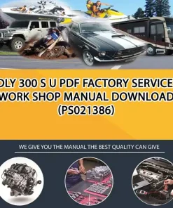 Adly 300 S U Pdf Factory Service & Work Shop Manual Download (PS021386)
