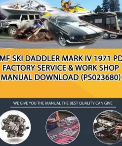 Amf Ski Daddler Mark Iv 1971 Pdf Factory Service & Work Shop Manual Download (PS023680)