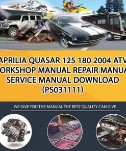 Aprilia Quasar 125 180 2004 Atv Workshop Manual Repair Manual Service Manual Download (PS031111)