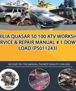 Aprilia Quasar 50 100 Atv Workshop Service & Repair Manual # 1 Download (PS011243)