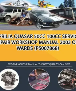 Aprilia Quasar 50Cc 100Cc Service Repair Workshop Manual 2003 Onwards (PS007868)