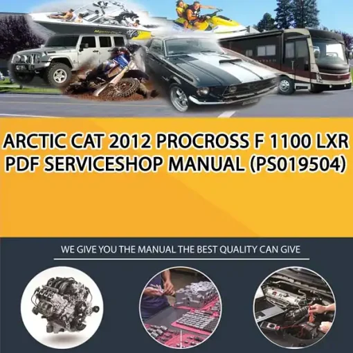 Arctic Cat 2012 Procross F 1100 Lxr Pdf ServiceShop Manual (PS019504)