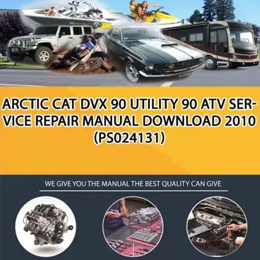 Arctic Cat Dvx 90 Utility 90 Atv Service Repair Manual Download 2010 (PS024131)
