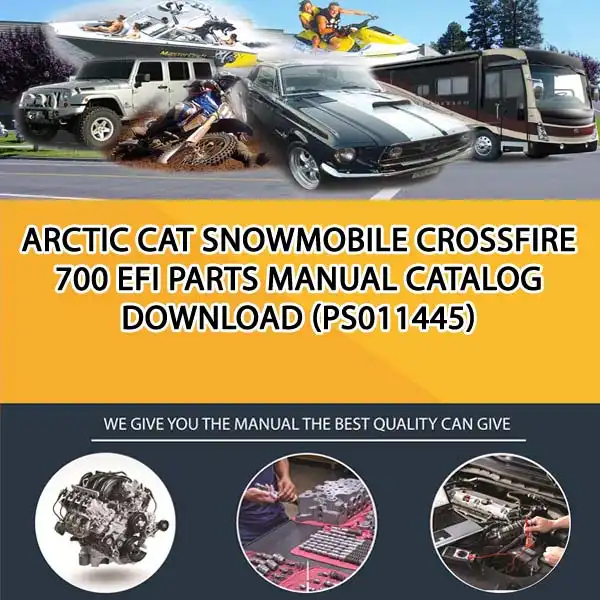 Arctic Cat Snowmobile Crossfire 700 Efi Parts Manual Catalog Download (PS011445)