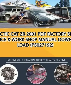 Arctic Cat Zr 2001 Pdf Factory Service & Work Shop Manual Download (PS027192)