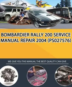 Bombardier Rally 200 Service Manual Repair 2004 (PS027576)